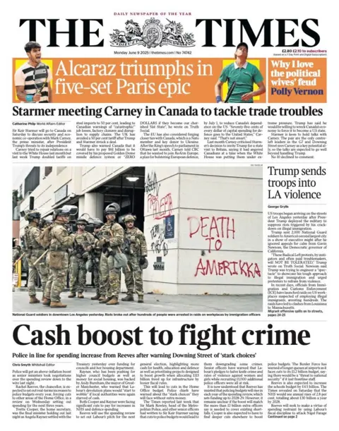  "Cash boost to fight crime".