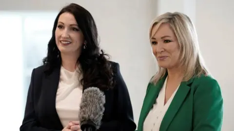PA Media Emma Little-Pengelly and Michelle O'Neill 