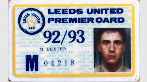 Mark Dexter A membership card for Leeds United from 1992/3 