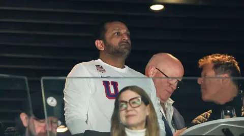 Kash Patel watches the Olympics