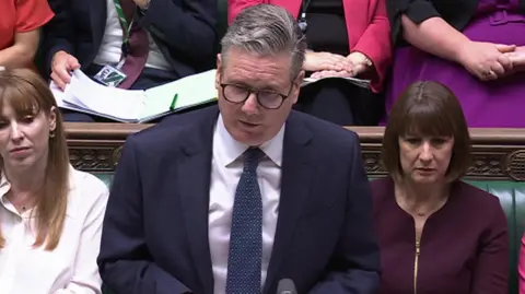 UK Parliament Sir Keir Starmer at the despatch box