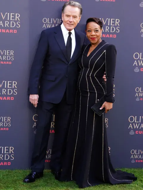 PA Media Bryan Cranston and Marianne Jean Baptiste attending The Olivier Awards at the Royal Albert Hall, London