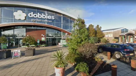 Exterior shot of the Dobbies garden centre in Southport