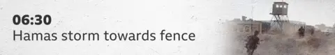 30 Hamas tempest  towards the fence