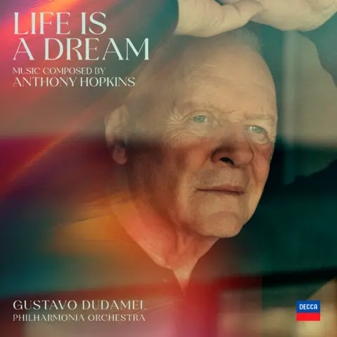 PA Media The album cover of Sir Anthony Hopkins' upcoming album 'Life is a Dream' 