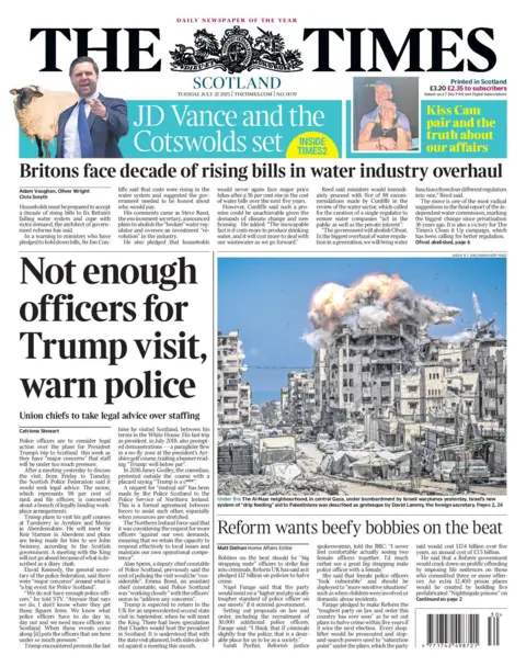 Scotland's papers: Trump visit concerns and ice hockey star's