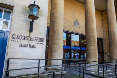 Exterior view of the Shire Hall building in Gloucester which is the meeting place of Gloucestershire County Council.