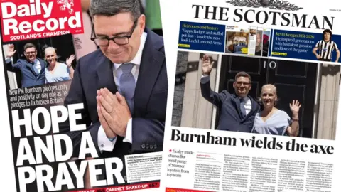 record and scotsman front pages
