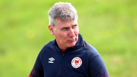 Stephen Kenny pictured during his first training session as St Pat's boss at the Sport Ireland Campus in Dublin 