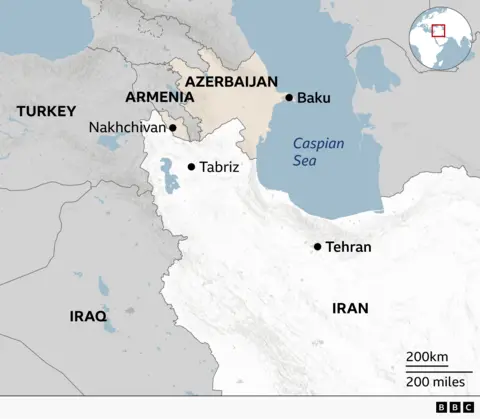 Azerbaijan furious with Iran as war spills over its border