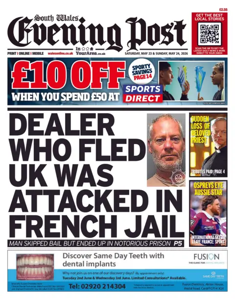 South Wales Evening Post South Wales Evening Post front page