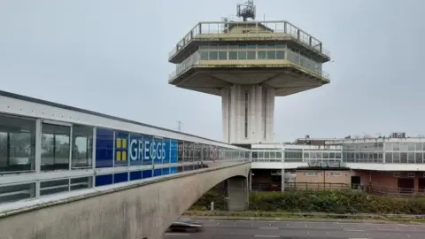 David Bremner/Geograph The bridge at Forton Services near Lancaster
