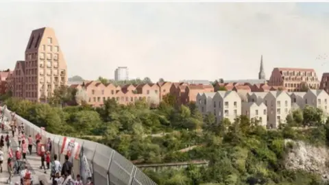 Sunderland City Council/Siglion CGI images of new housing in Sunderland's sheepfold area 