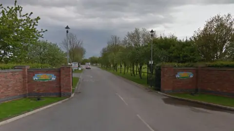 Entrance to Skegness airfield