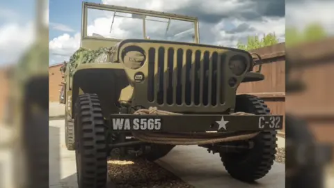 Gregson Kirby A green 1942 American Jeep