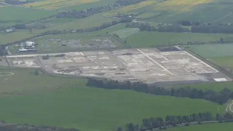 Simon Tomson / Geograph Aerial view of the former gas terminal 