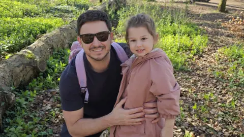 Supplied Sienna Dunion next to her dad, Gary Dunion