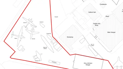 Bourne Wood Partnership/Hertsmere Borough Council A map of the area seeking planning permission from application documents