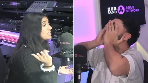 Shankeya and SMASHBengali in the Asian Network studio