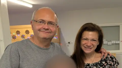 Family handout Maxie Allen (right) and his partner Rosalind Levine