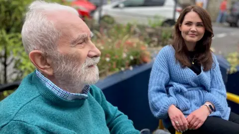 Brian Witherspoon and stepdaughter Stephanie who fears he may fall Brian Witherspoon and stepdaughter Stephanie