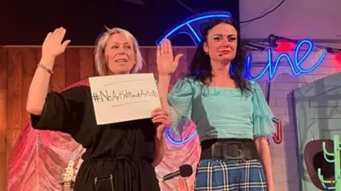 BBC Cora Bissett, director, and Charlene Boyd, writer and actor of June Carter Cash: The Woman, Her Music and Me at Edinburgh Fringe