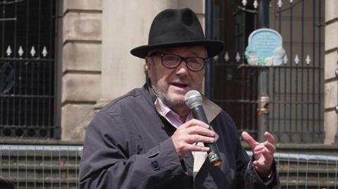 George Galloway launching the Workers Party of Britain's general election campaign in Ashton-under-Lyne