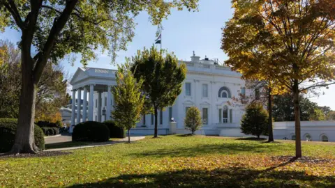 Getty Images The White House is seen on November 5, 2024 in Washington, DC