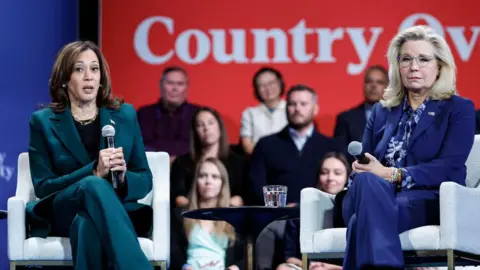 Getty Images Kamala Harris and Liz Cheney