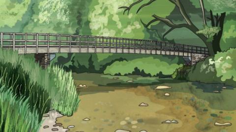 An artist's impression of the Great Bradley Bridge