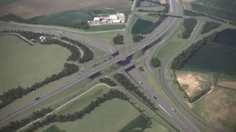 National Highways The new Black Cat junction, artists impression