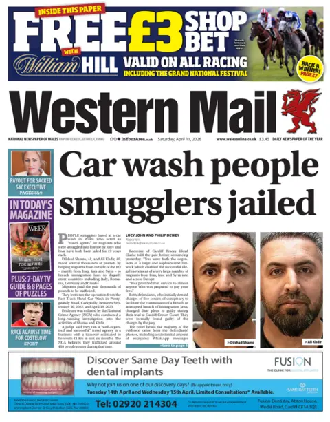 Western Mail Western Mail front page
