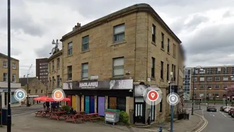 The exterior of Hao Lai Karaoke Bar, Kirkgate Huddersfield
