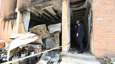 EPA Emergency services in fire-damaged building