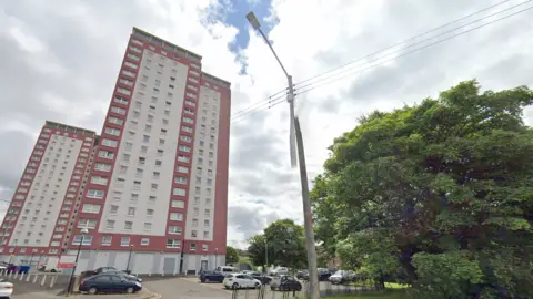 A general view of the high rise flats in Charles St, Glasgow.