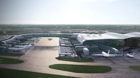 The Arora A Computer set in Heathrow West, a proposal to expand Heathrow Airport with a third runway. 