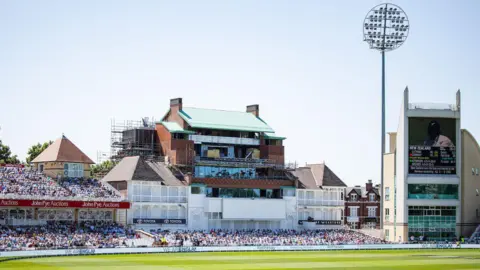 Eleri Tunstall Trent Bridge pavilion.