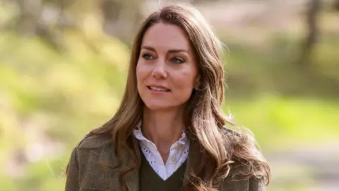 Reuters Image shows the Princess of Wales visiting the Ardura Community Forest, Isle of Mull, Scotland, Britain, on 30 April, 2025