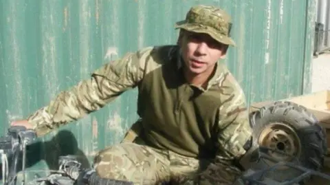 Handout Miah West's uncle Phillip West, who served 25 years as a sergeant in the army