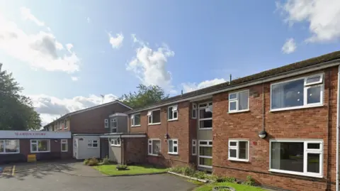 Google Martin Court in Antsey with blue sky above