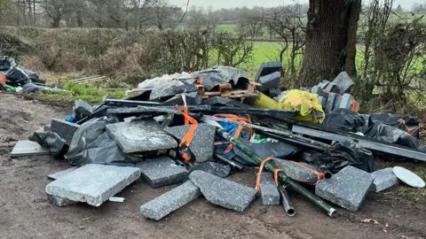 Warwickshire Police Waste dumped in Meriden