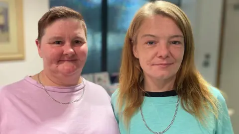 Simon Thake/BBC Suzanne and Tessa