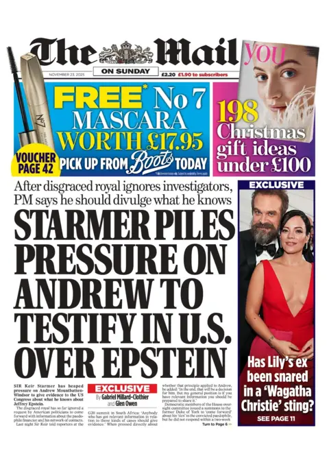 "Starmer piles pressure on Andrew to testify in U.S. over Epstein".