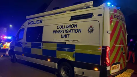 A police collision investigation unit vehicle 