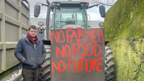 Ben Ardern, a third generation beef and dairy farmer from Buxton, has organised protests against the tax