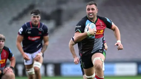 Will Trenholm in action for Harlequins