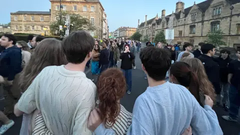 Magdalen College crowds on May Morning
