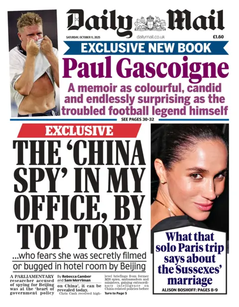  "The 'China spy' in my office, by top tory."