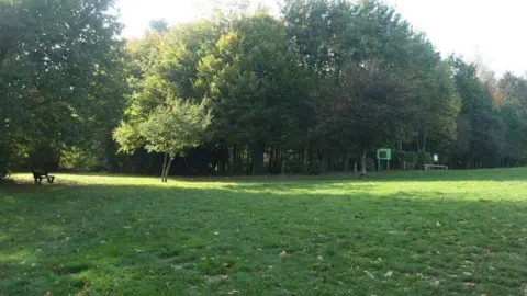 Stock photo of a field and trees at Hatch Grange