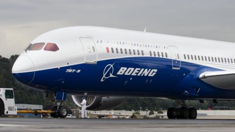  A Boeing 787-9 Dreamliner.